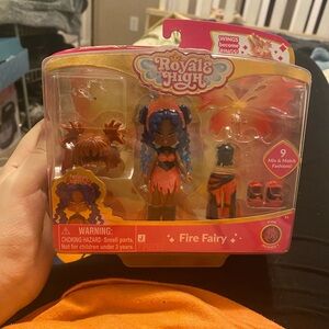 Fire Fairy Doll - Blue and Orange